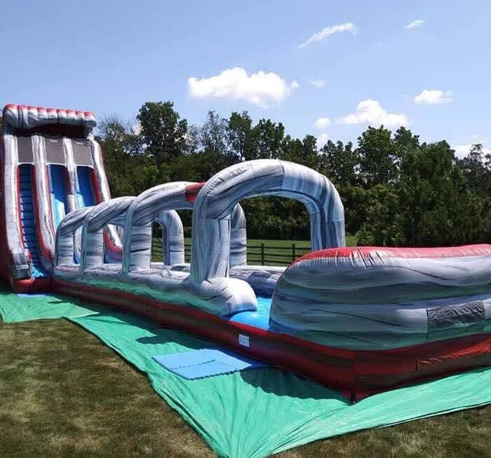 Arctic Rush Marble Dual-Lane Water Slide