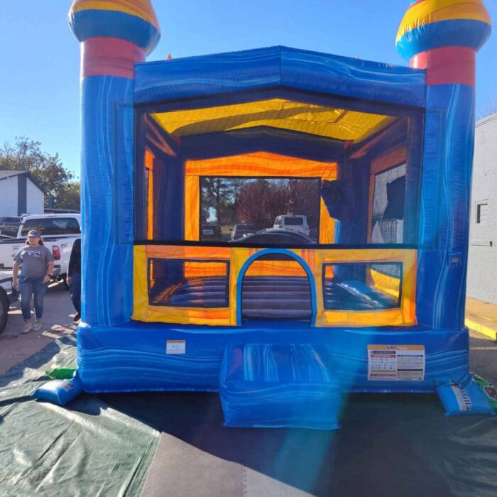 Blue & Yellow Castle Bounce House