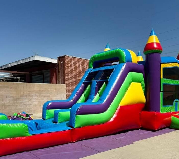 Rainbow Blast Water Slide Combo