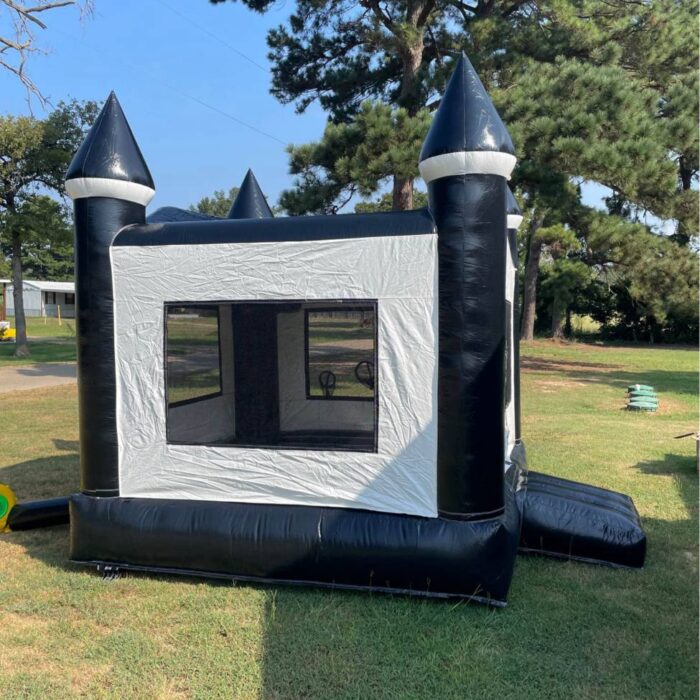 Black & White Luxury Castle Bounce House